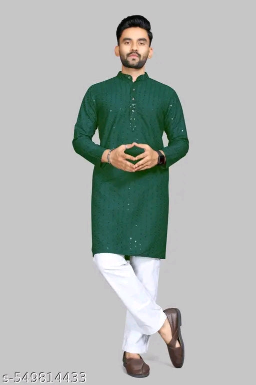Men's Embroidered  Traditional Wear Kurta